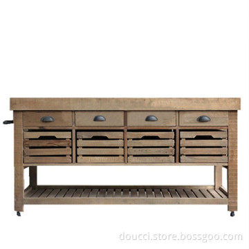 Simple Nordic style wood kitchen cabinet kitchen pantry